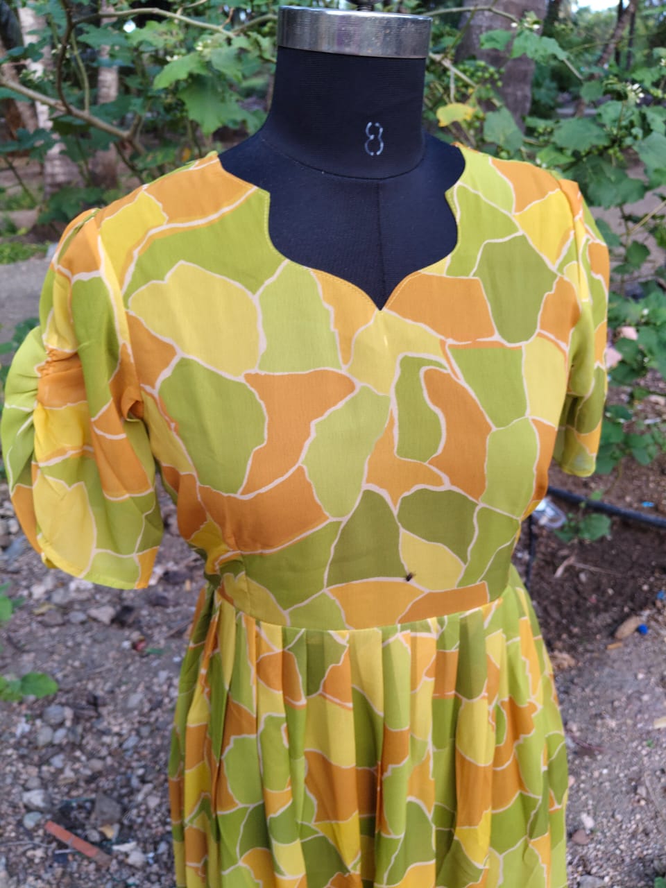 Georgette Floral Frock GFF07
