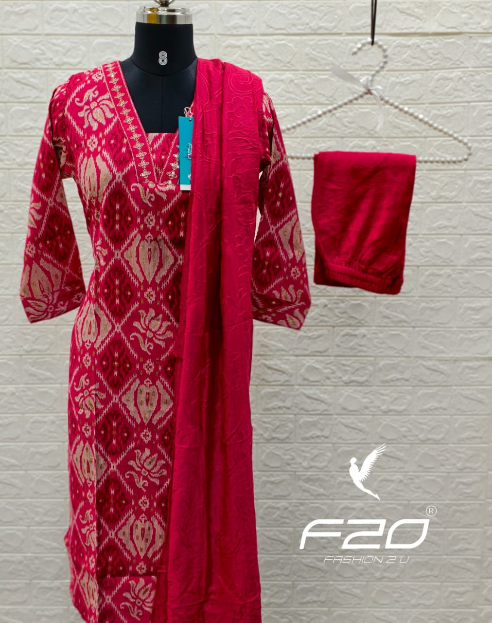 Premium Shiny Vetican Silk Kurti - SVK09