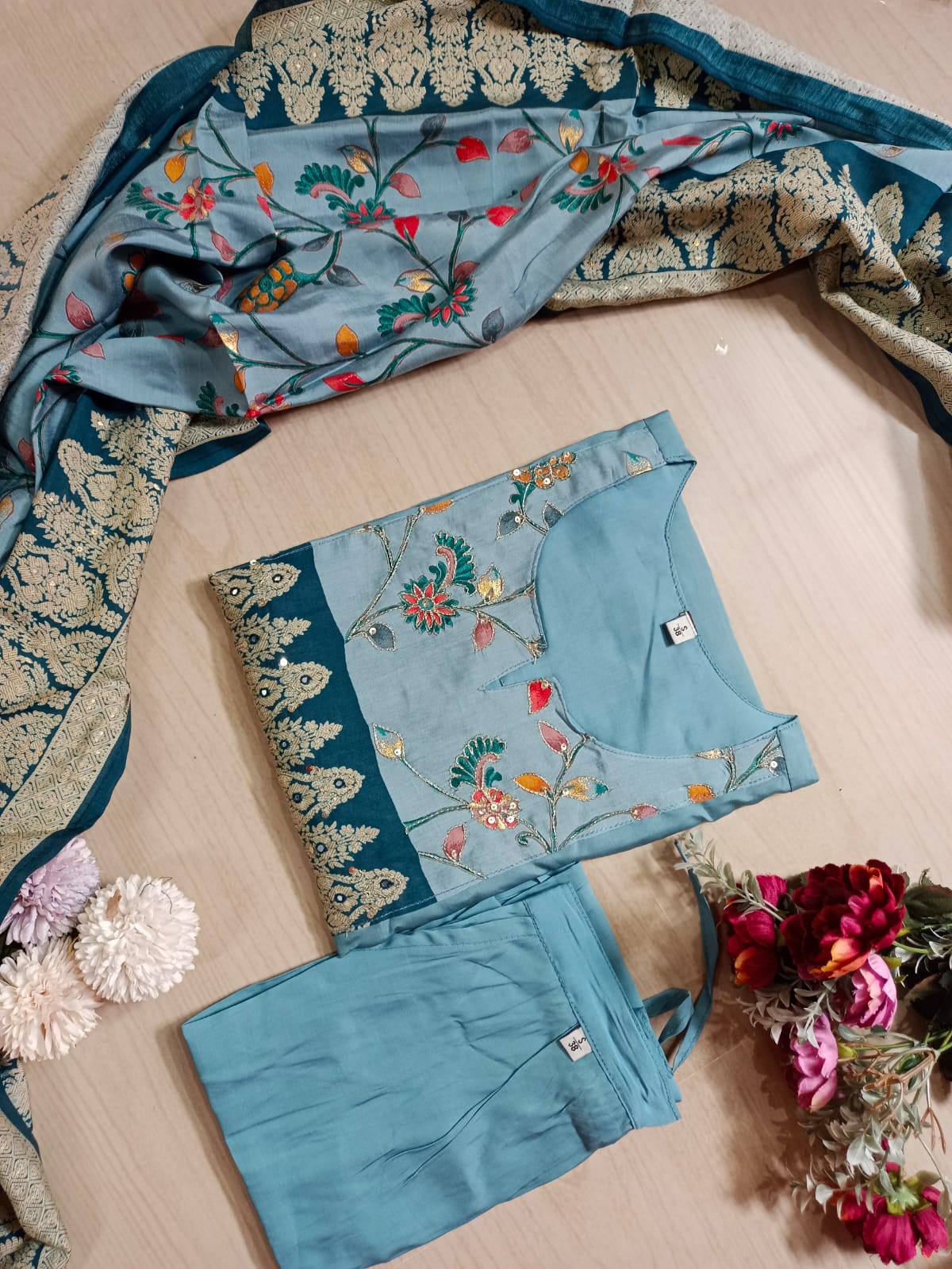 Premium Modal Chanderi Silk Kurti - CSK01