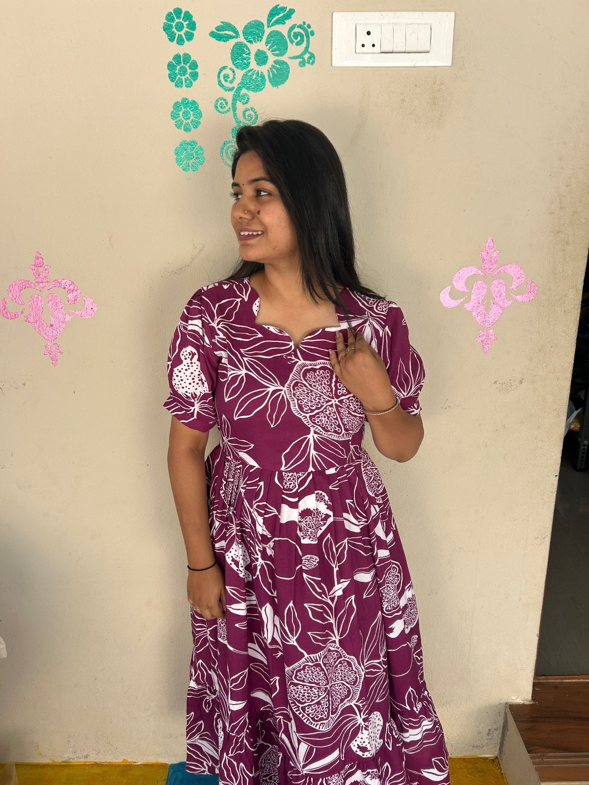Cotton Floral Frock - CFF63