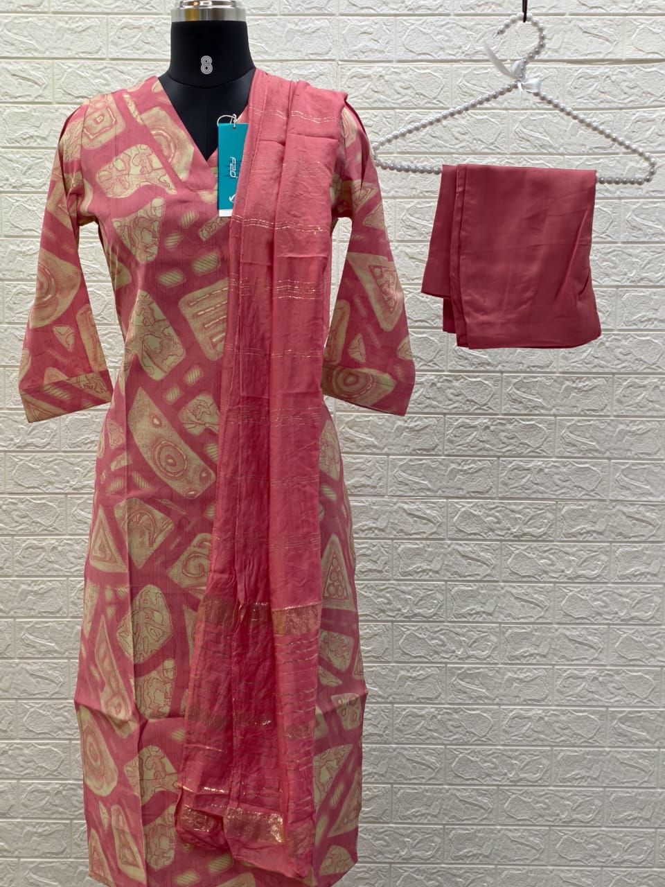Kurti with Pant and Linen Dupatta sets - KPL33