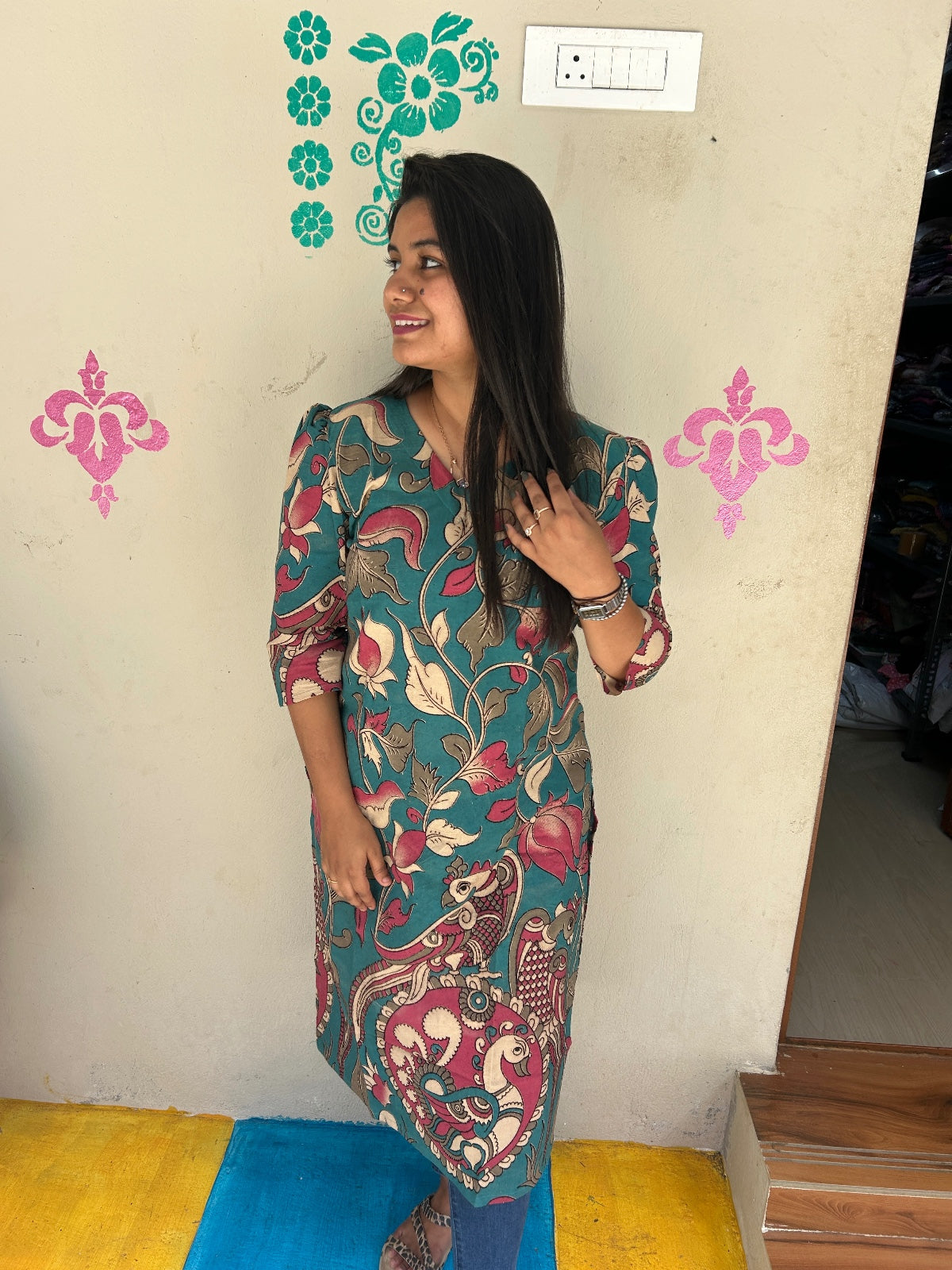 Kalamkari Kurtis KK61