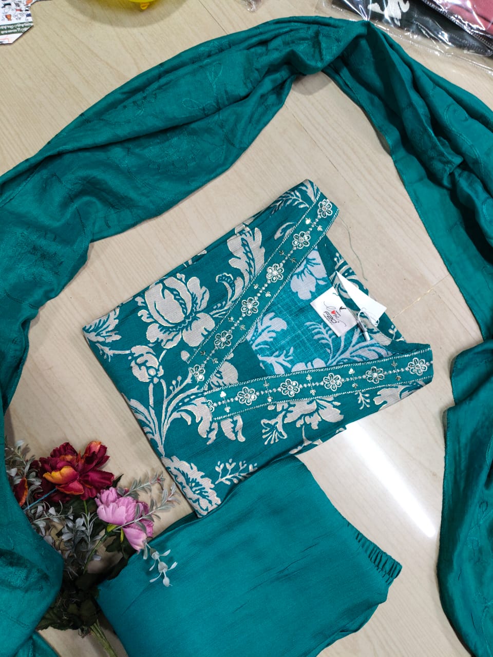 Premium Shiny Vetican Silk Kurti - SVK10