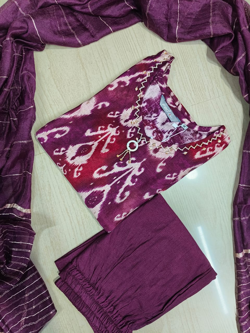 Premium Shiny Vetican Silk Kurti - SVK19