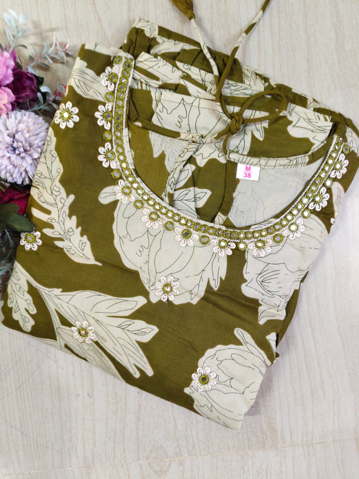 Cotton Long Sleveless Frocks CLF22