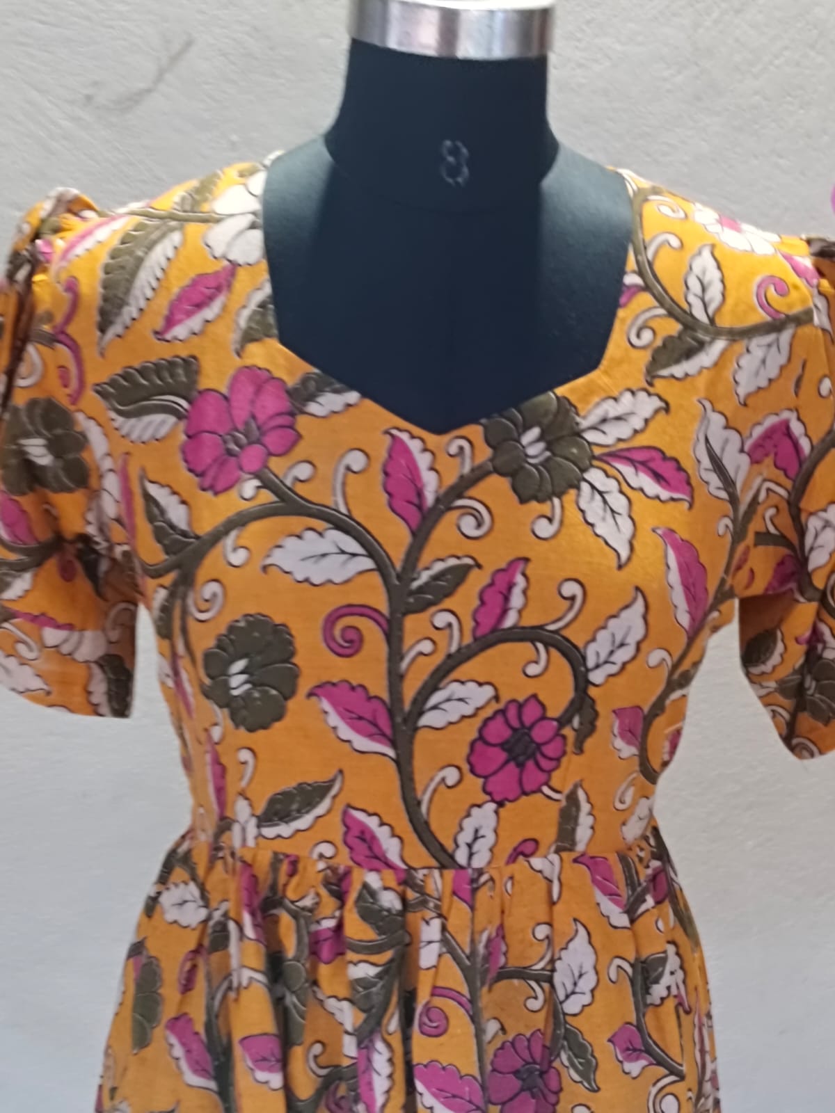 Kalamkari Anarkali Frock KAF26