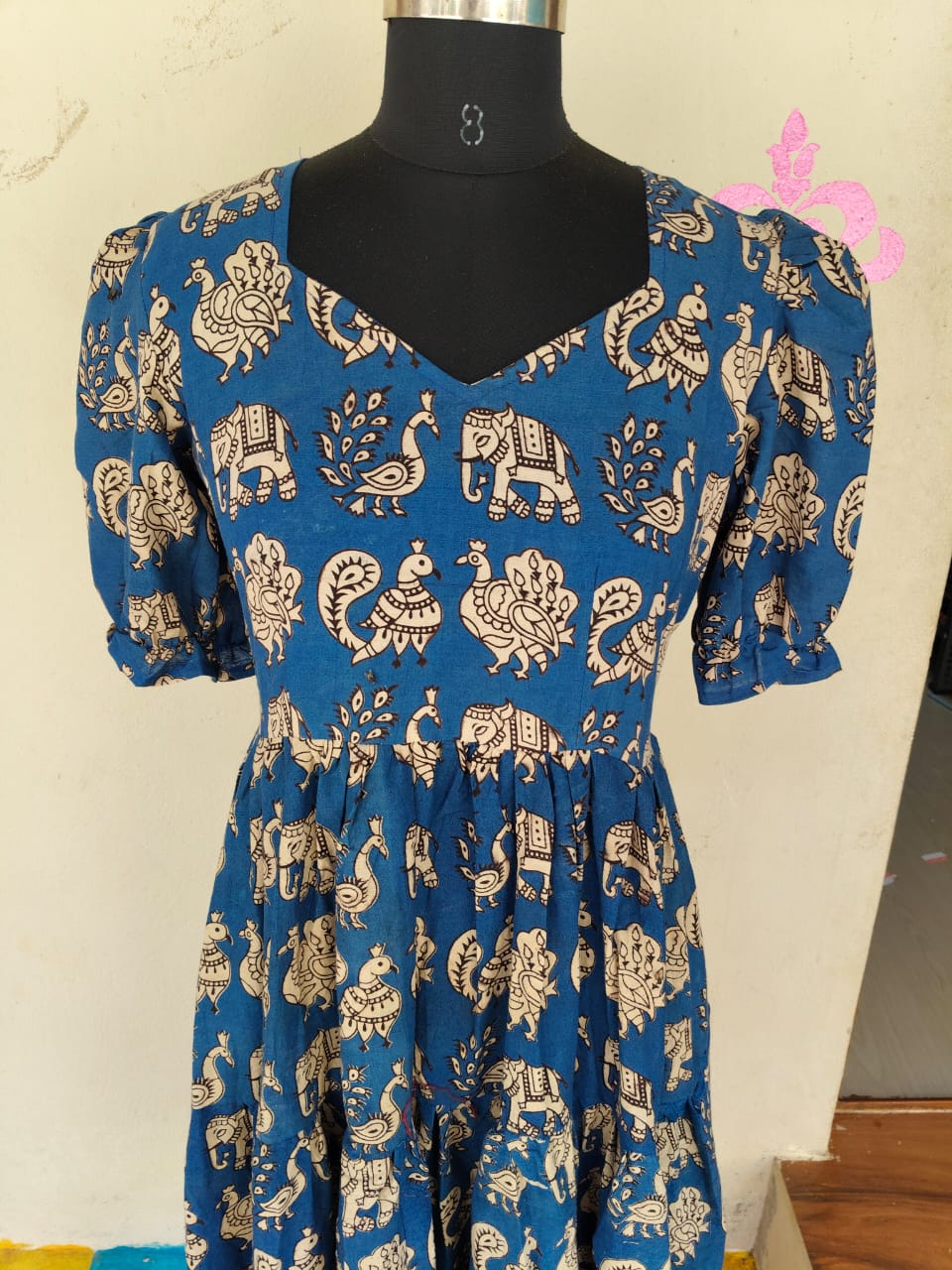 Kalamkari Anarkali Frock KAF29