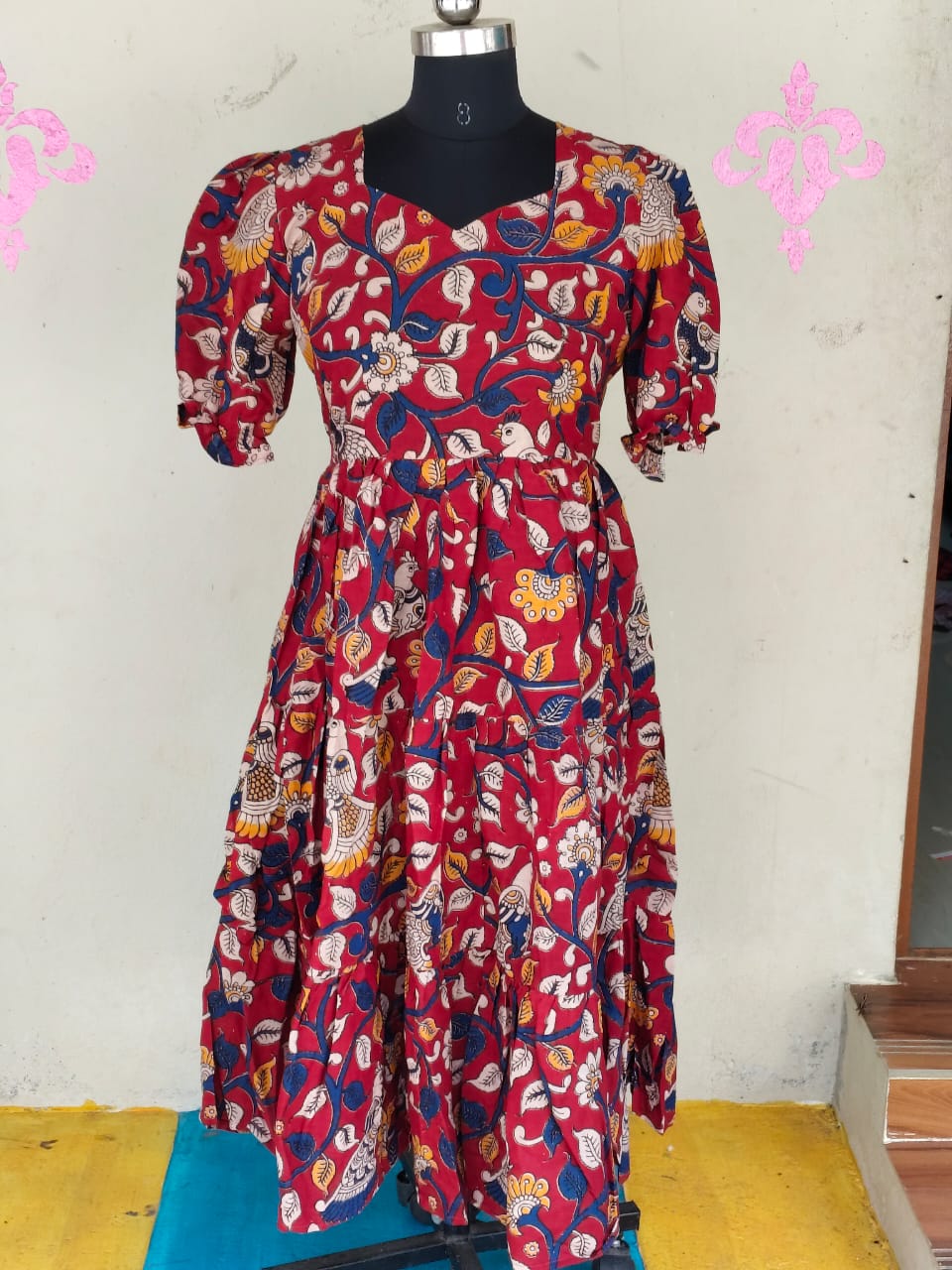 Kalamkari Anarkali Frock KAF30