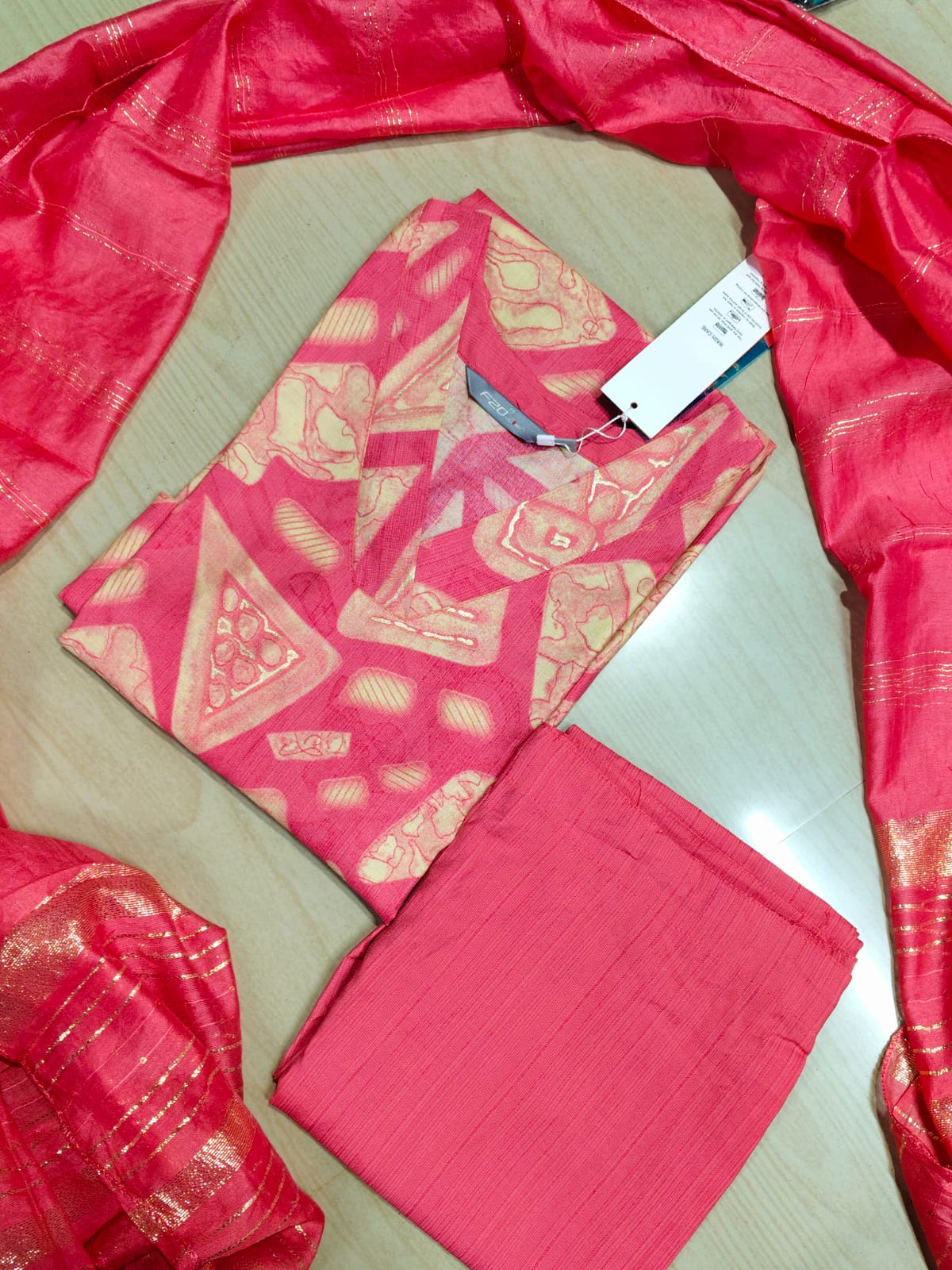 Kurti with Pant and Linen Dupatta sets - KPL33