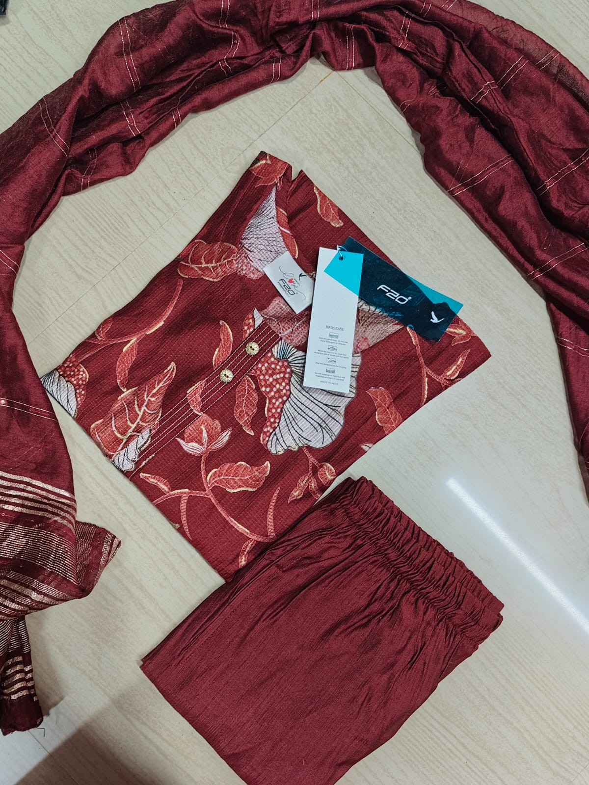 Premium Shiny Vetican Silk Kurti - SVK34