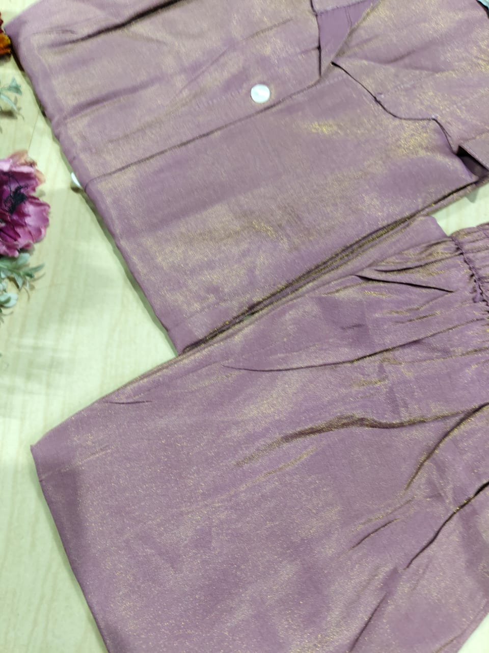Shiny Silk Kurti with Pant - PSSK10