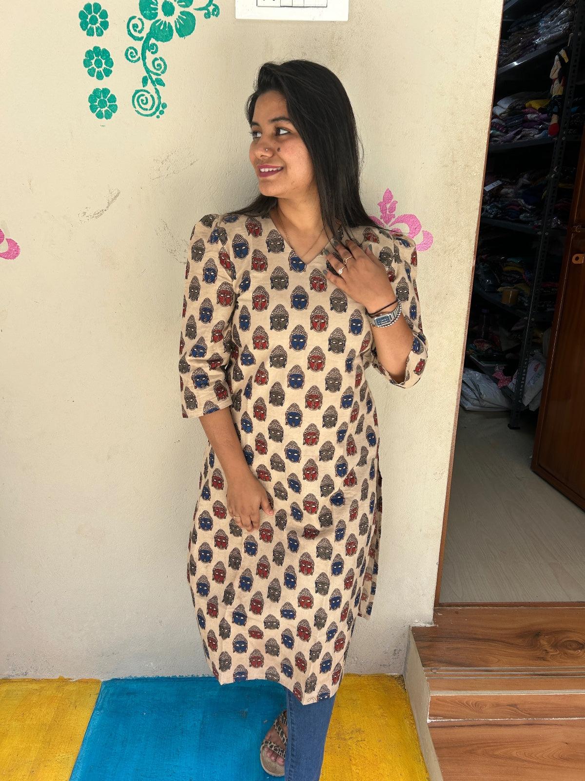 Kalamkari Kurtis KK57