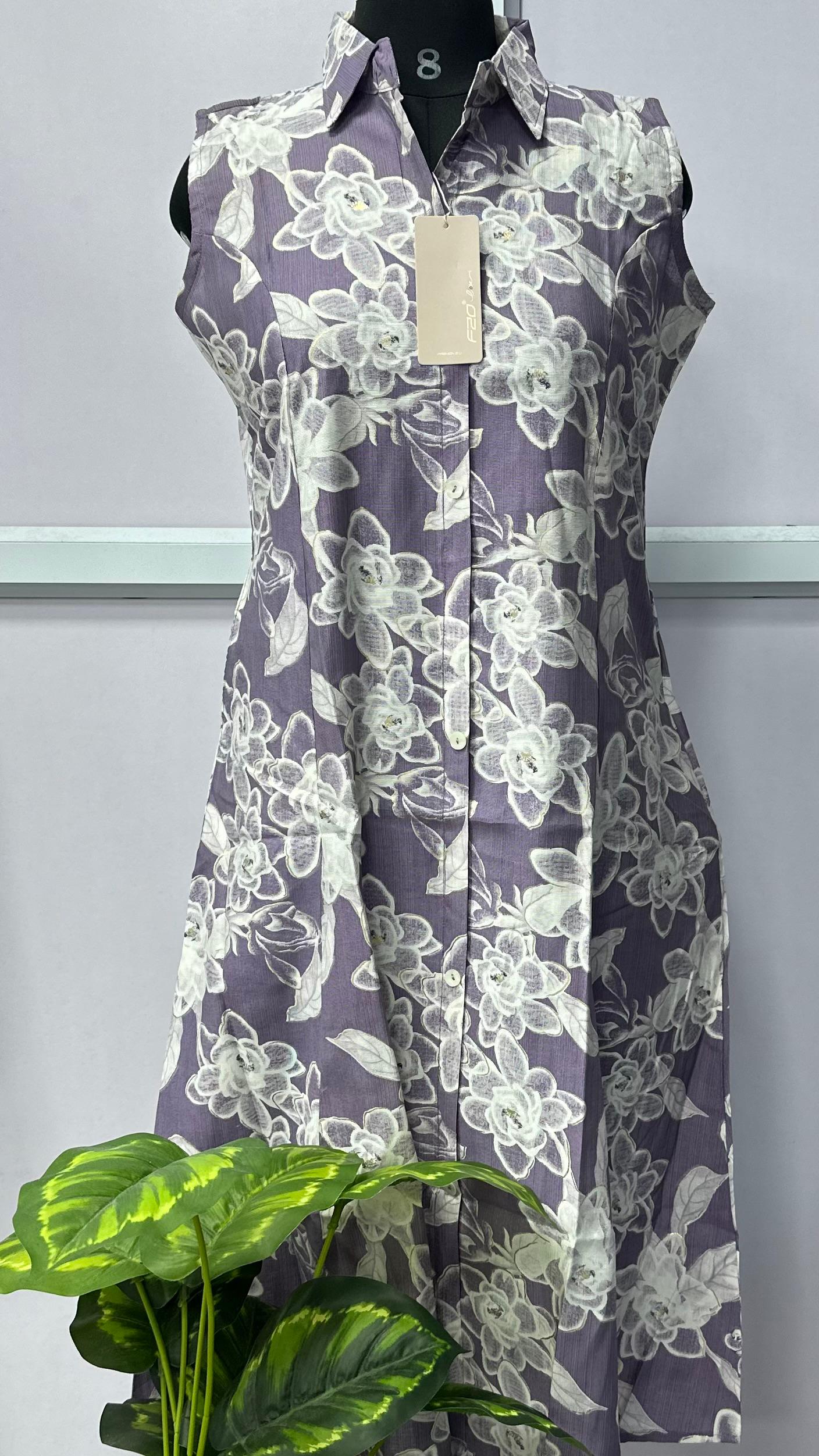 A Line Vertican Silk Kurti AVS18