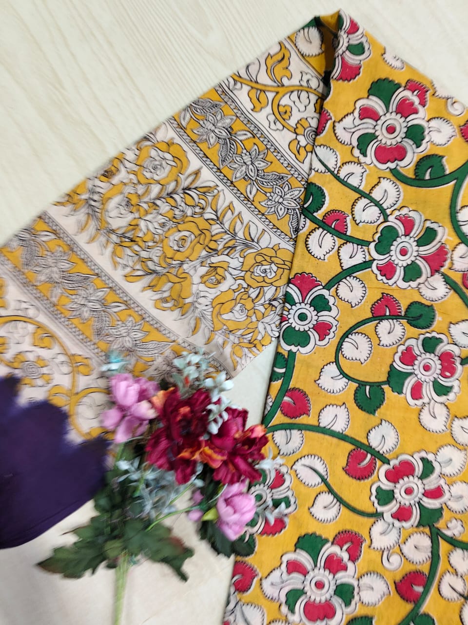 Kalamkari Pure Cotton Duppatas KCD12