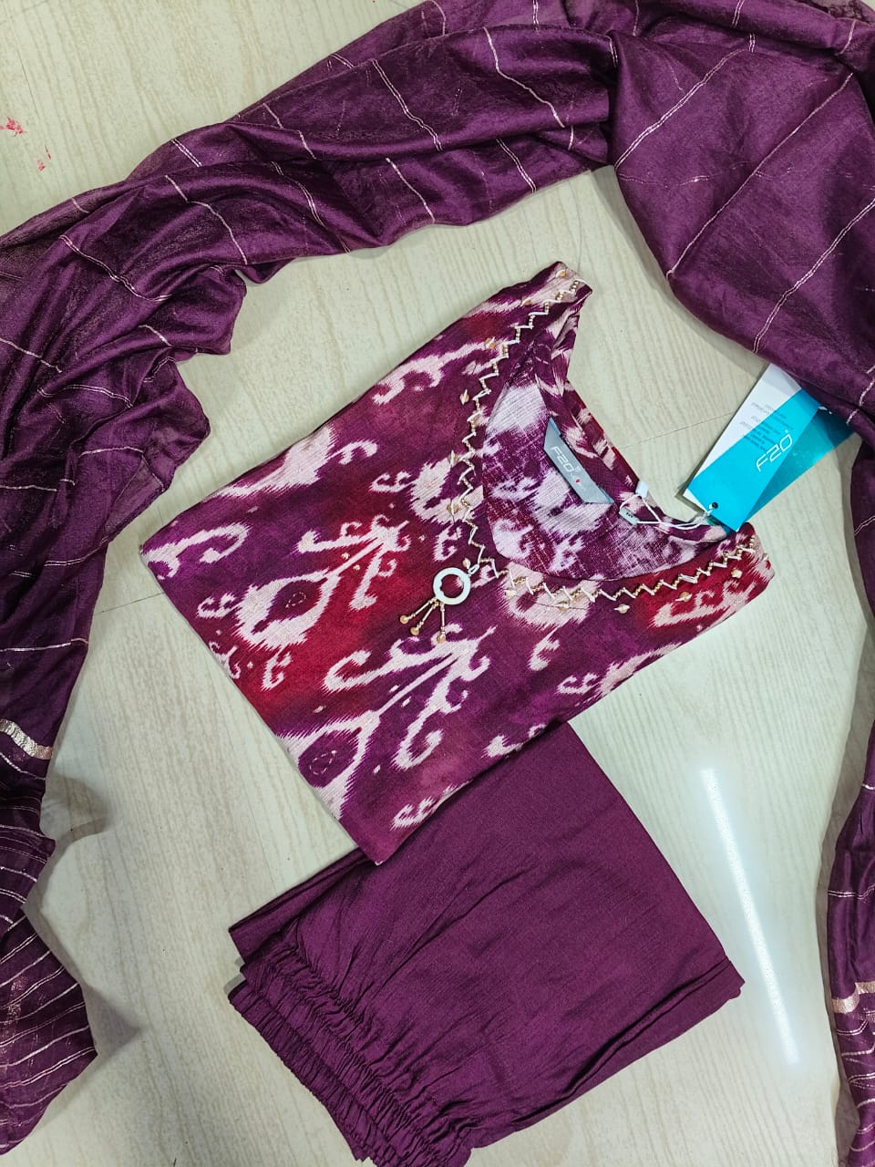 Premium Shiny Vetican Silk Kurti - SVK19