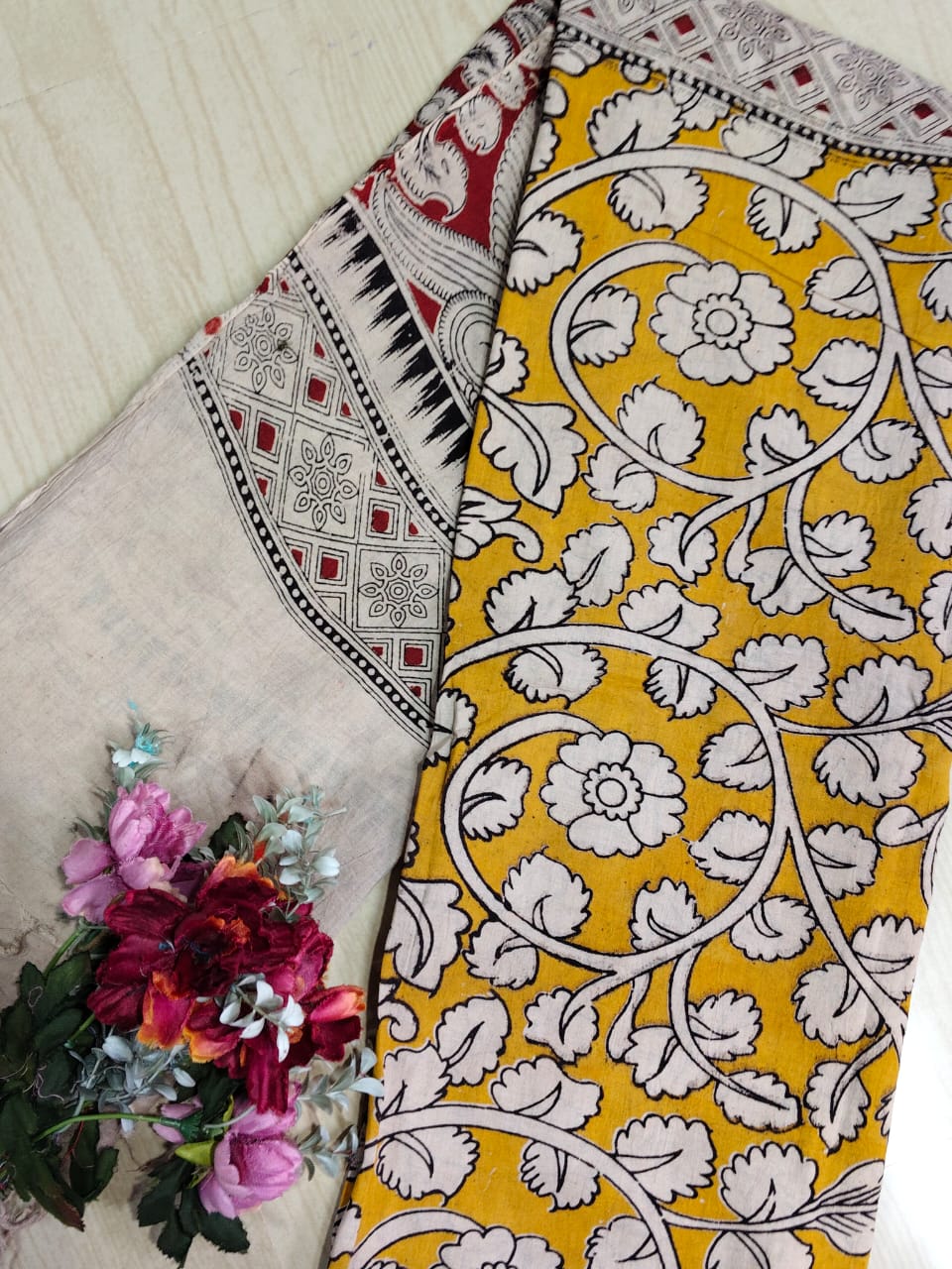 Kalamkari Pure Cotton Duppatas KCD01