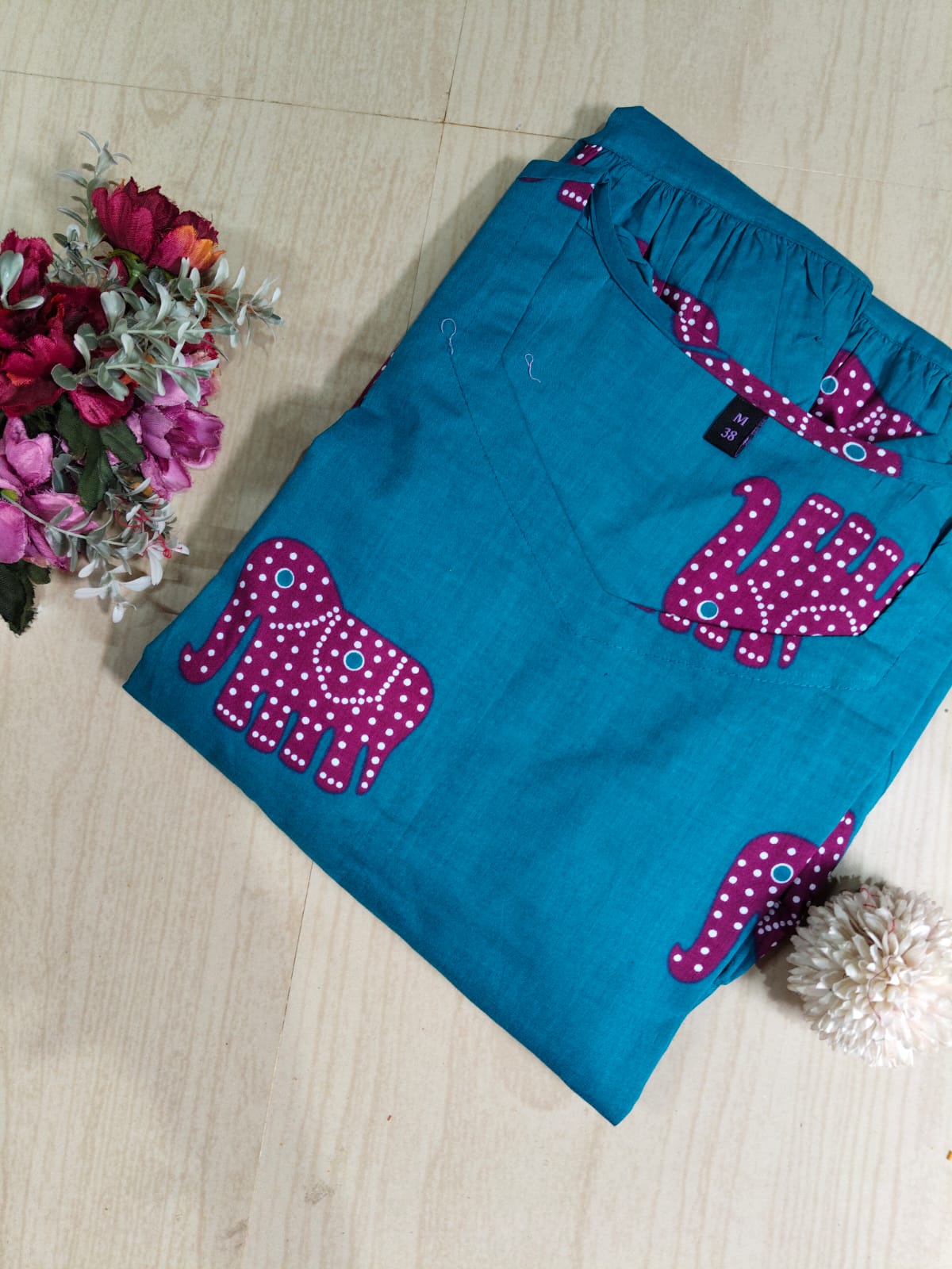 Cotton Floral Frock - CFF28