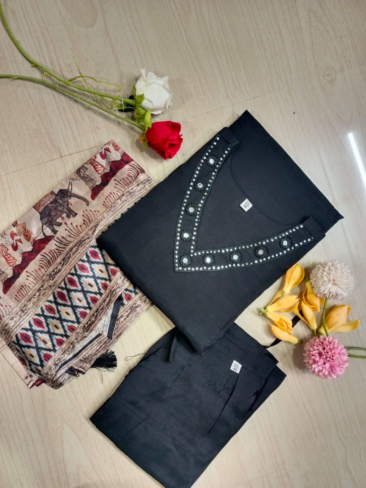 Premium Modal Chanderi Silk Kurti - CSK13