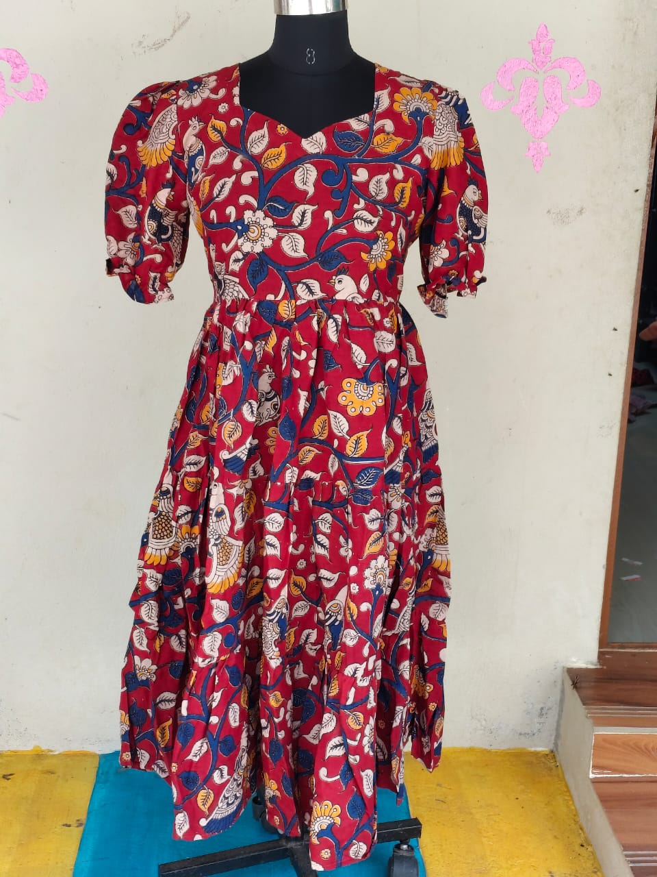 Kalamkari Anarkali Frock KAF30