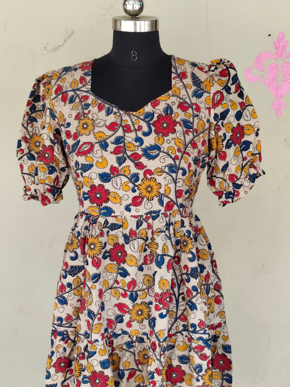 Kalamkari Anarkali Frock KAF32