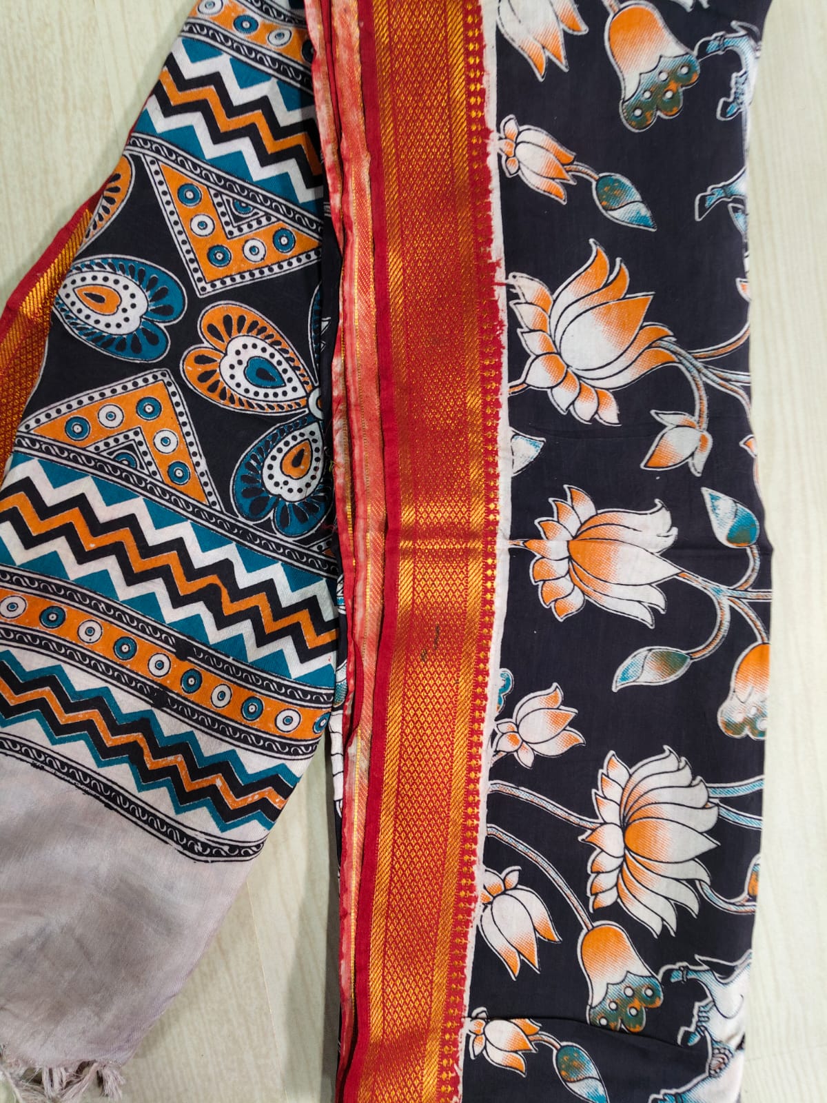 Kalamkari Pure Cotton Duppatas KCD31
