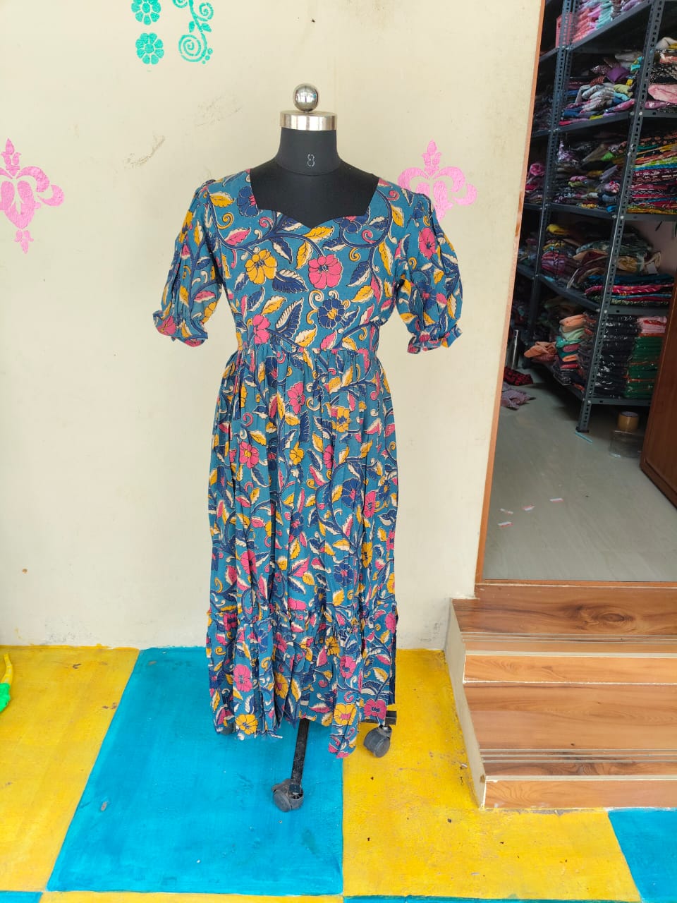 Kalamkari Anarkali Frock KAF31