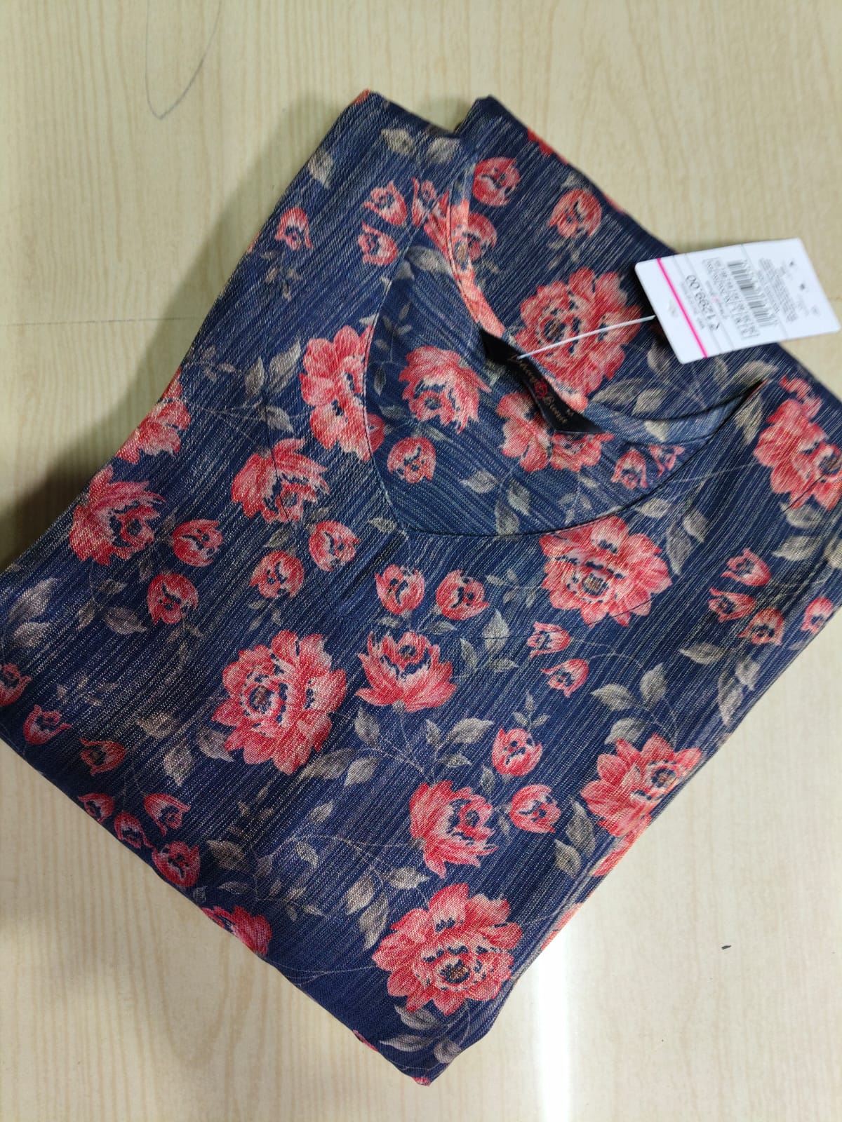Floral Tissue Kurti - FTK31