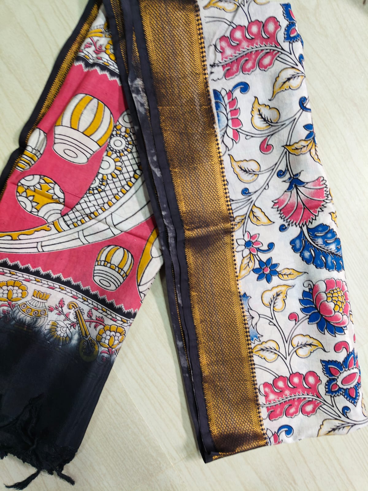 Kalamkari Pure Cotton Duppatas KCD35