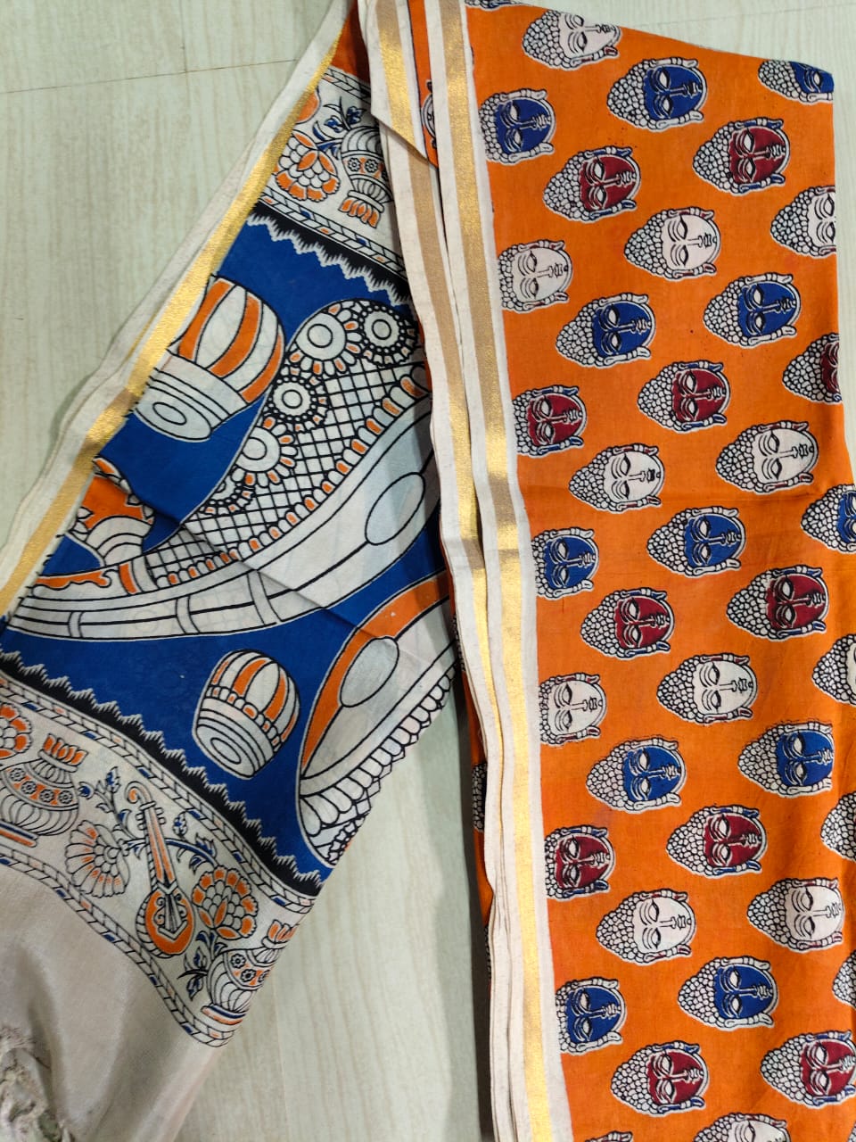Kalamkari Pure Cotton Duppatas KCD43
