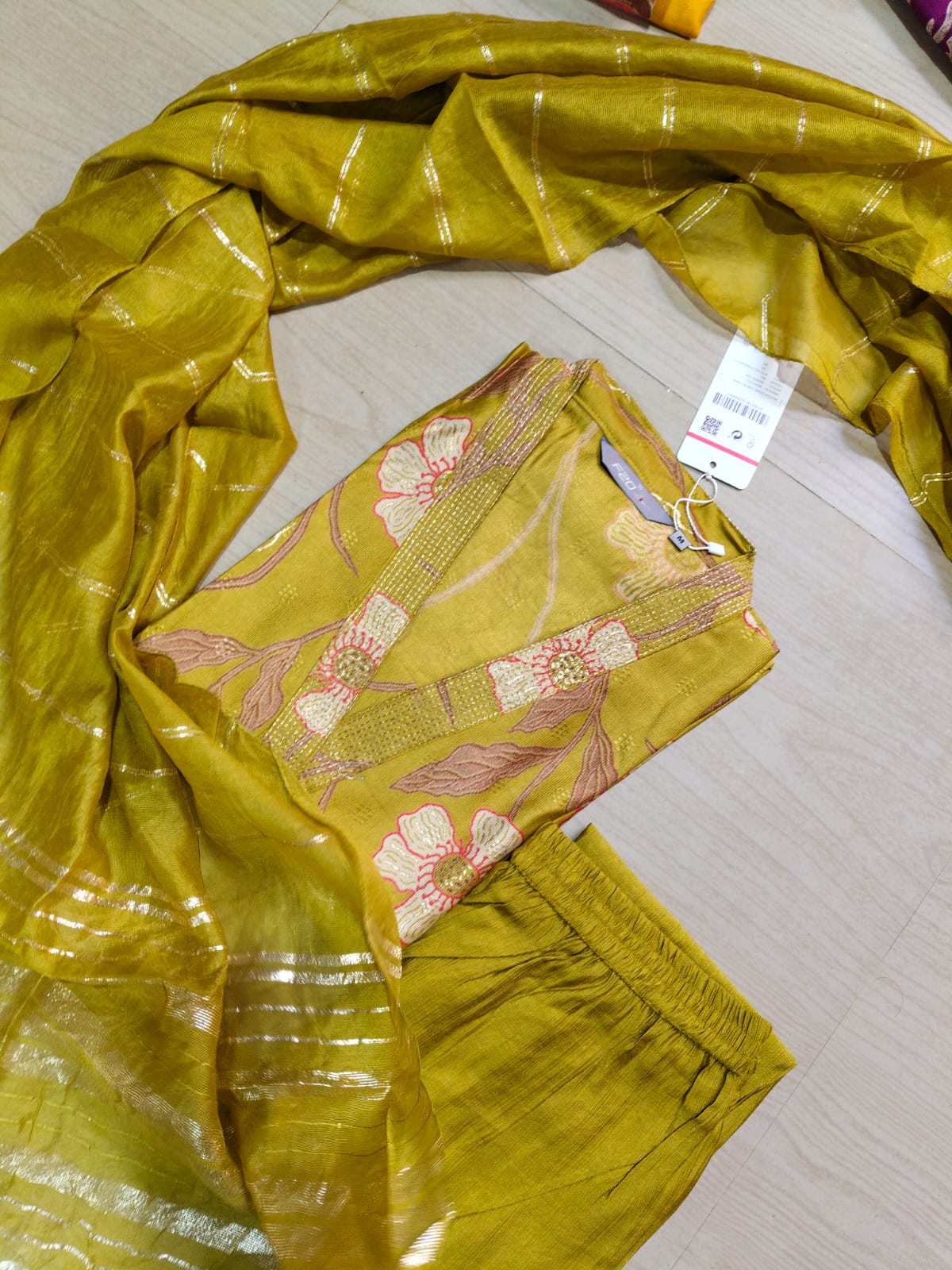 Premium Shiny Vetican Silk Kurti - SVK44