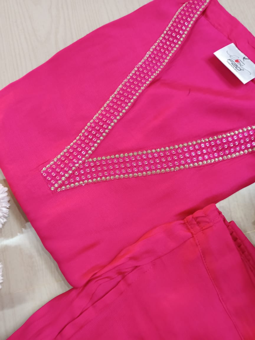 Shiny Silk Kurti with Pant - PSSK14