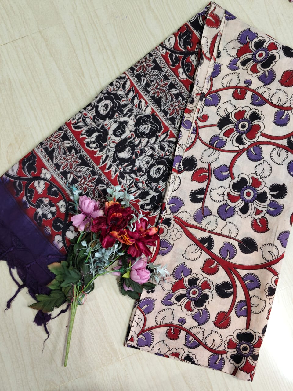 Kalamkari Pure Cotton Duppatas KCD04