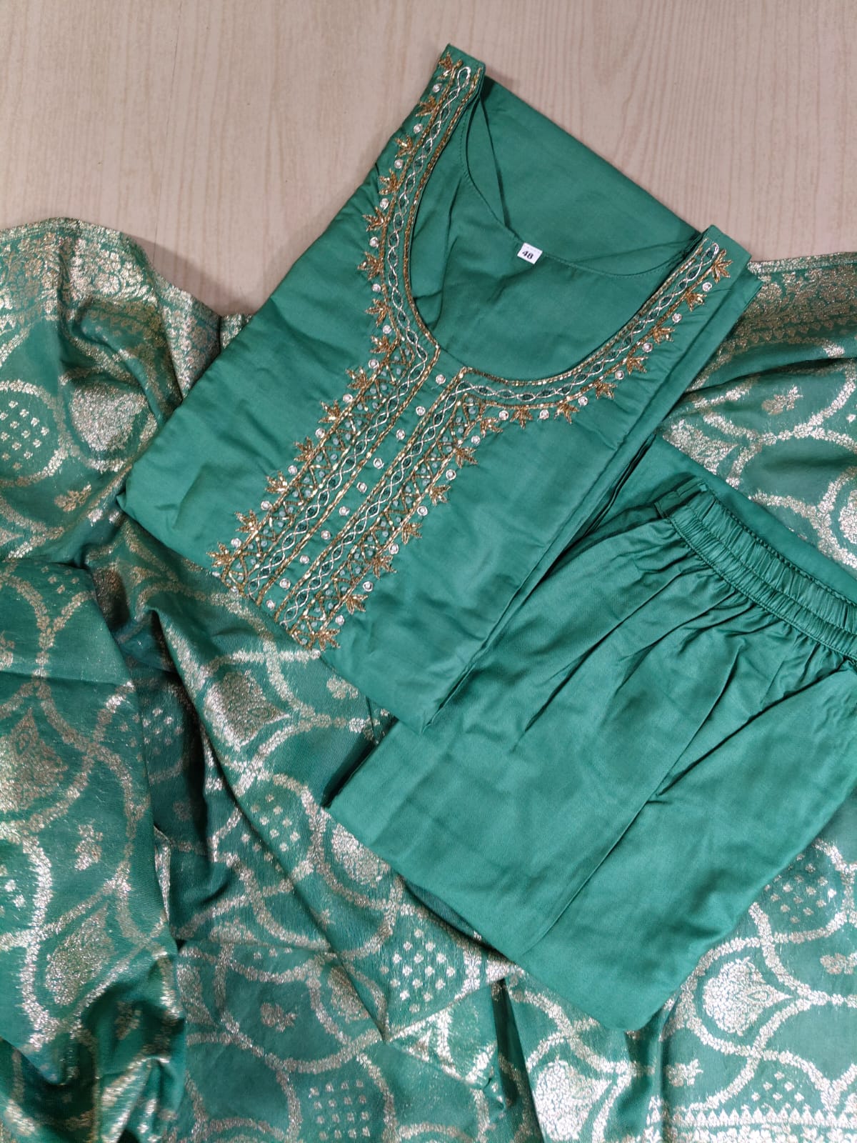 Premium Modal Chanderi Silk Kurti - CSK55