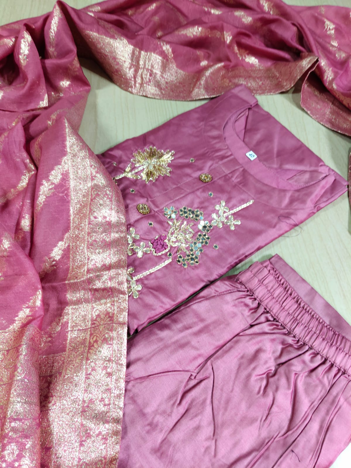 Premium Modal Chanderi Silk Kurti - CSK56