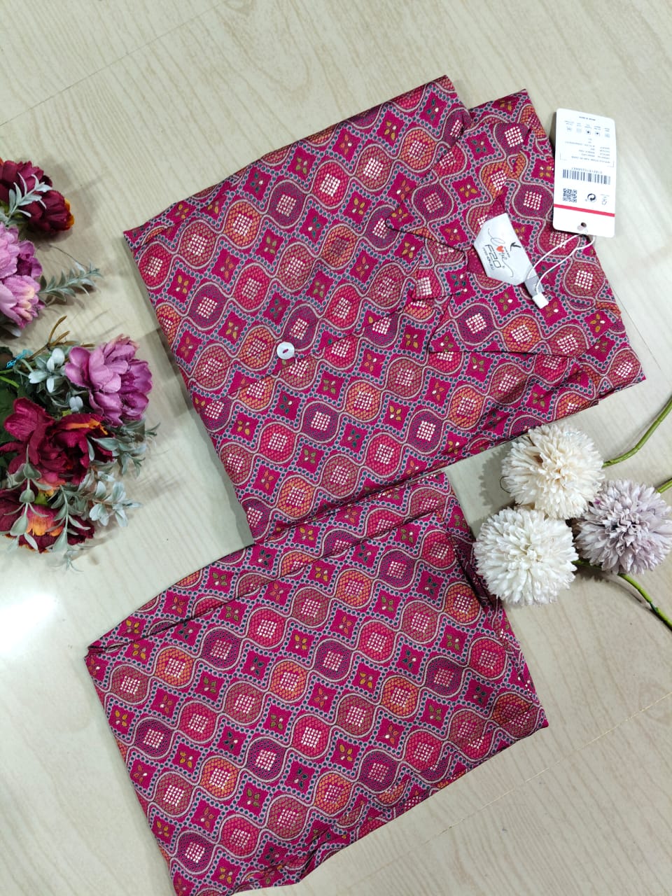 A Line Vertican Silk Kurti AVS12