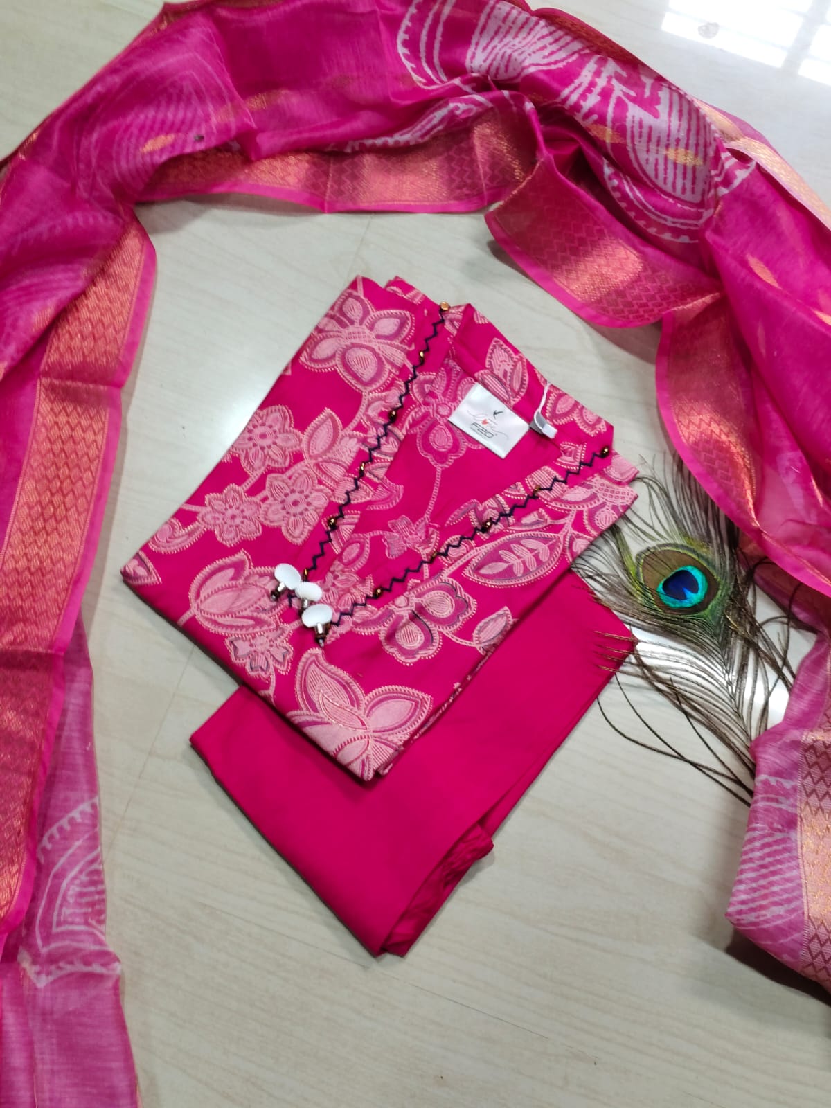 Premium Shiny Vetican Silk Kurti - SVK1