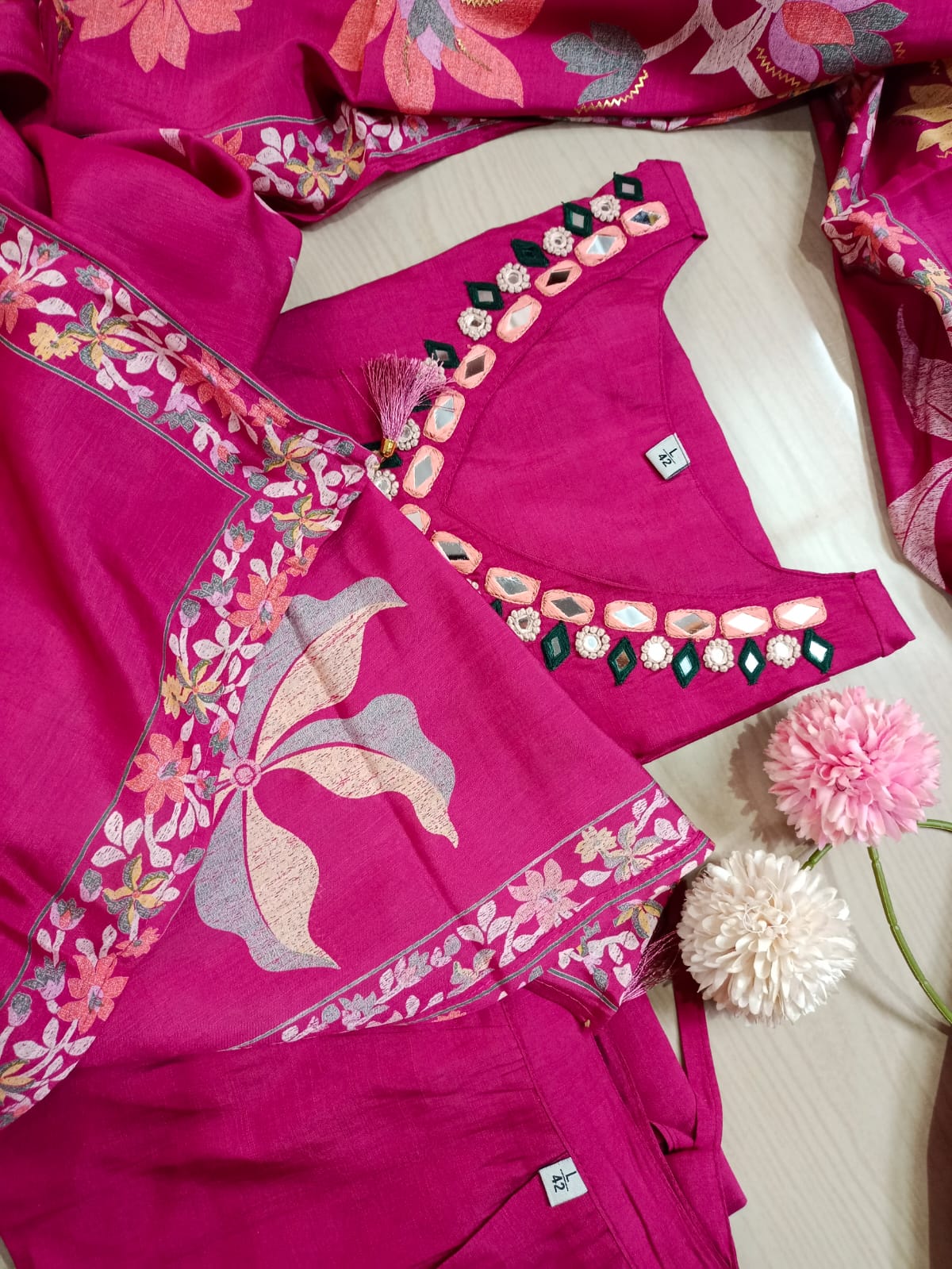 Premium Modal Chanderi Silk Kurti - CSK30