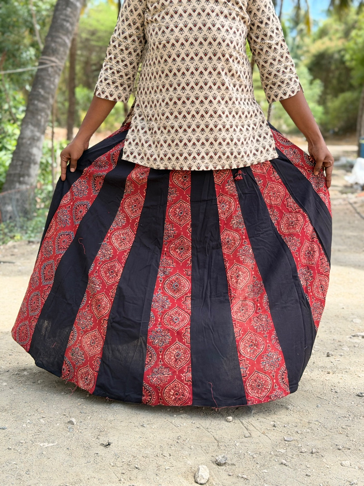 Ajrak Cotton Skirts SS09