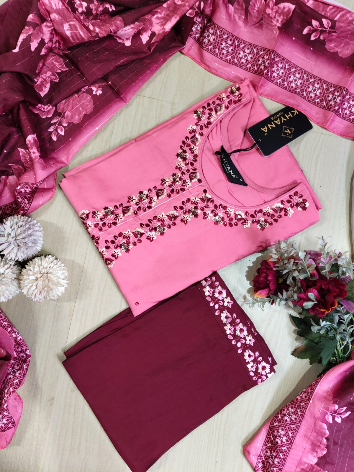 Visithra Silk Duppata Sets VDS10