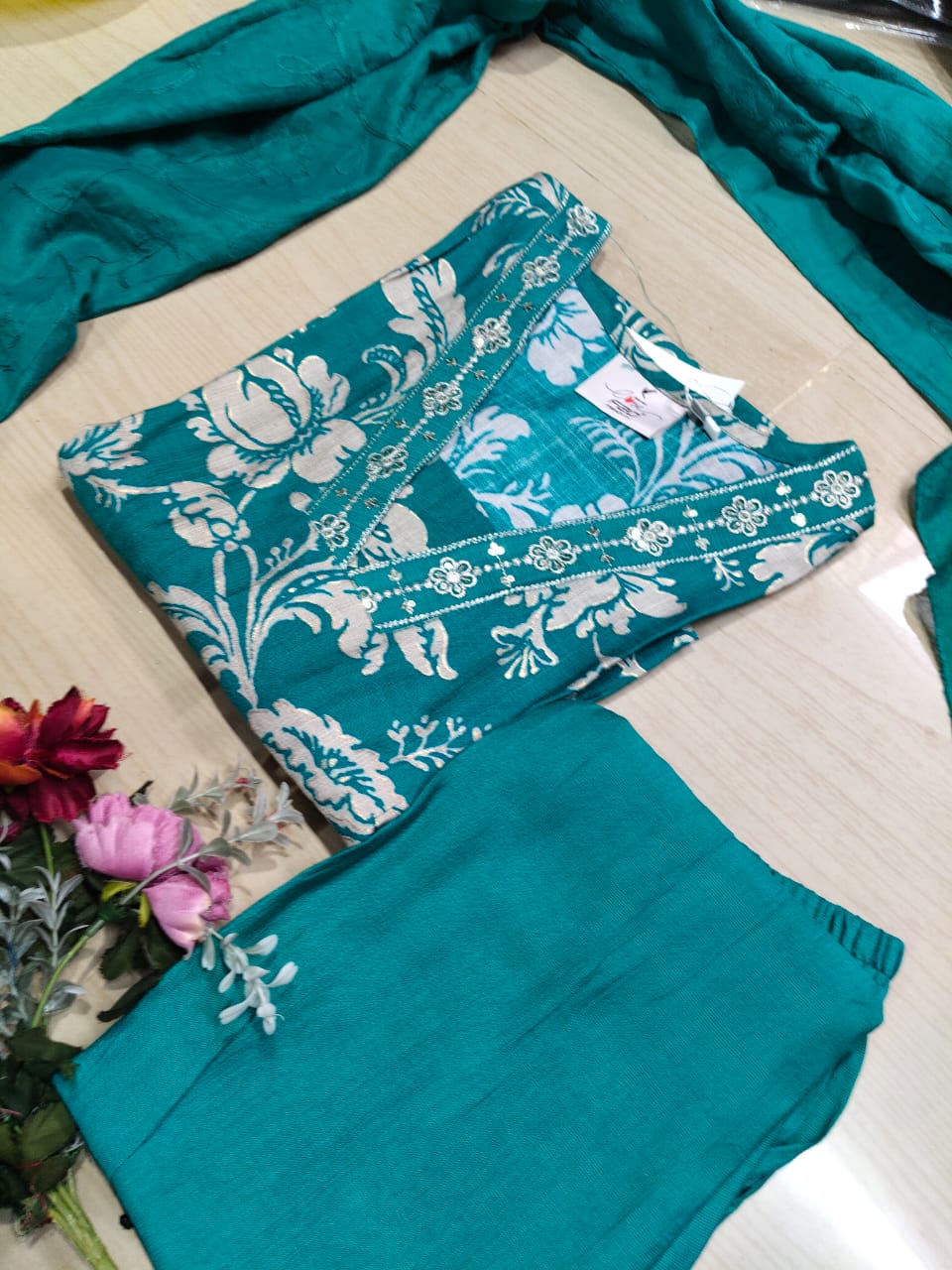 Premium Shiny Vetican Silk Kurti - SVK10