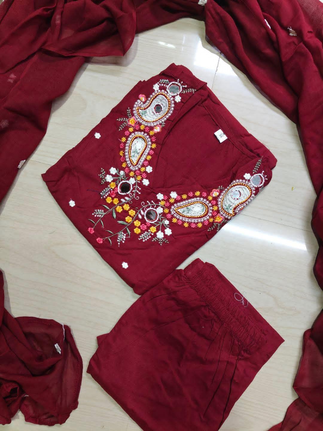 Cotton Floral Anarkali AS116