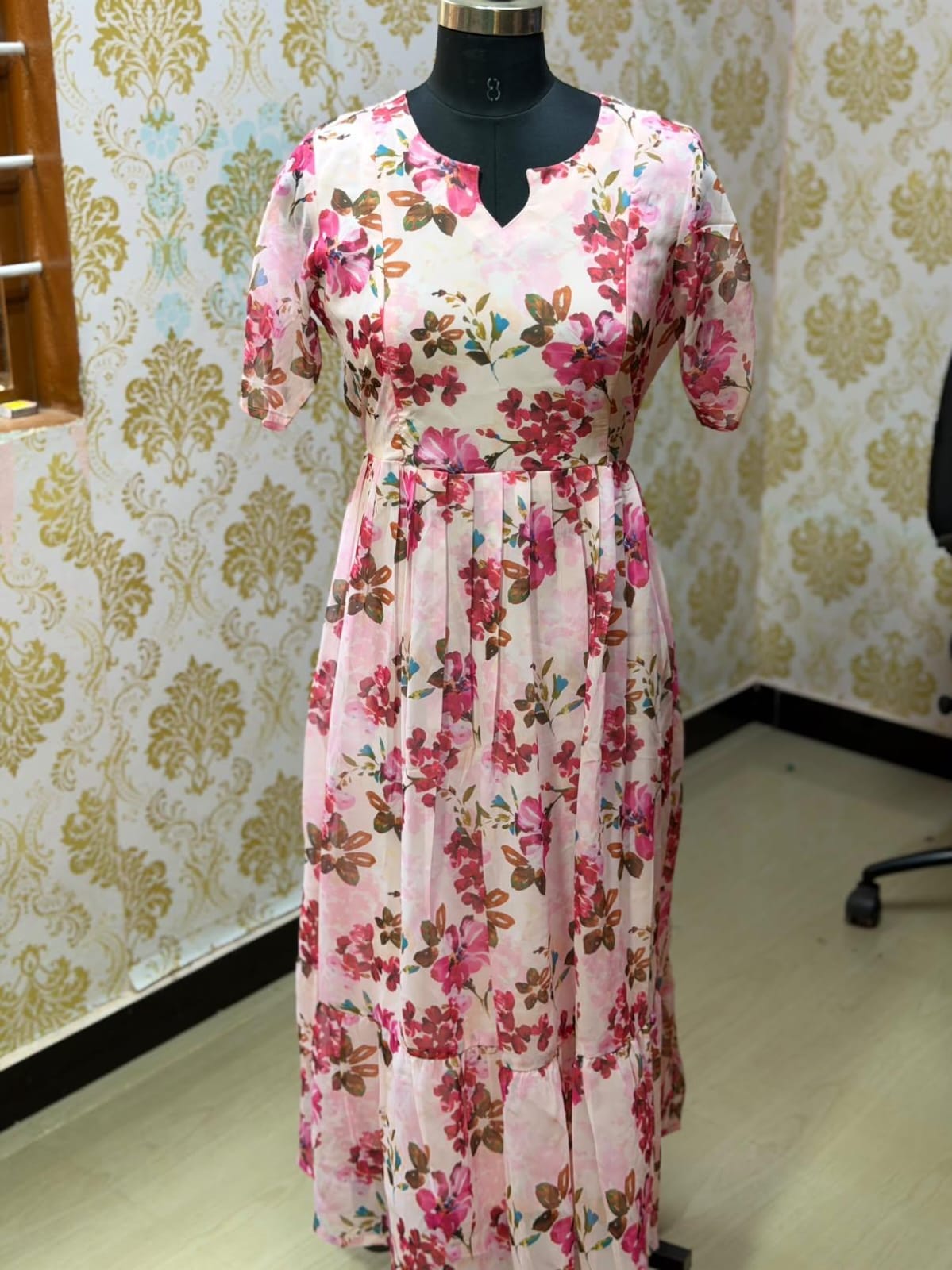 Georgette Floral Frock GFF61