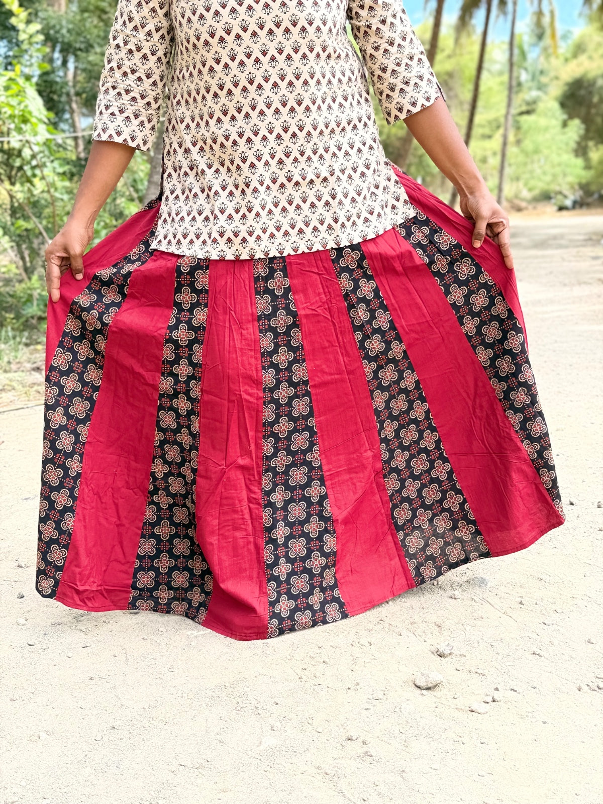 Ajrak Cotton Skirts SS11