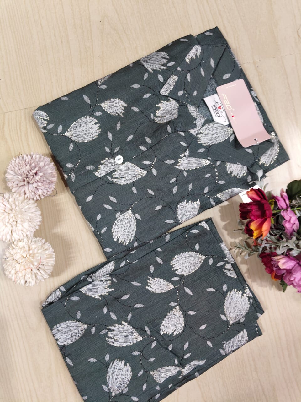 A Line Vertican Silk Kurti AVS11