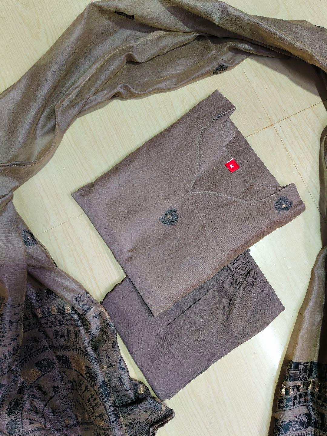 Premium Jamdani Kurti Set EW125