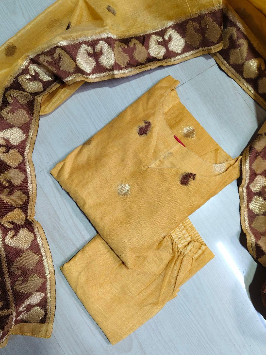 Premium Jamdani Kurti Set EW123