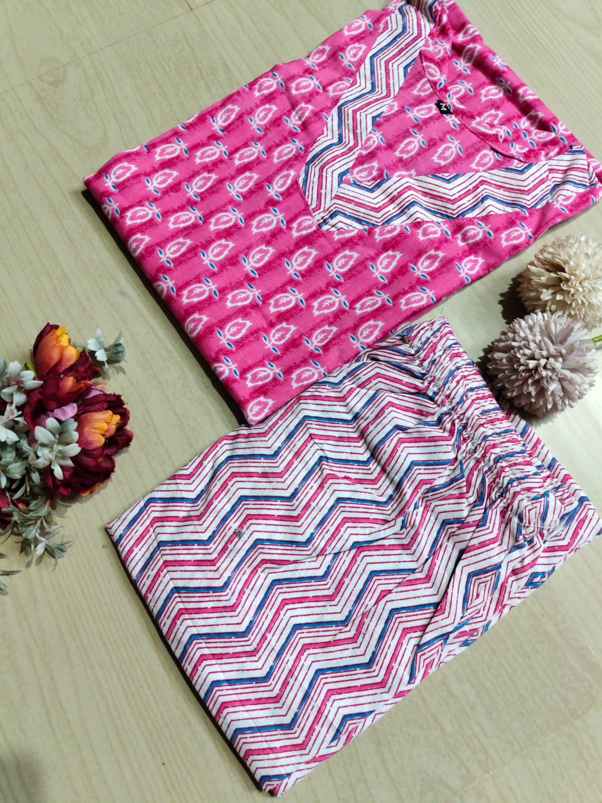 V neck Kurthi with Pant ALN13