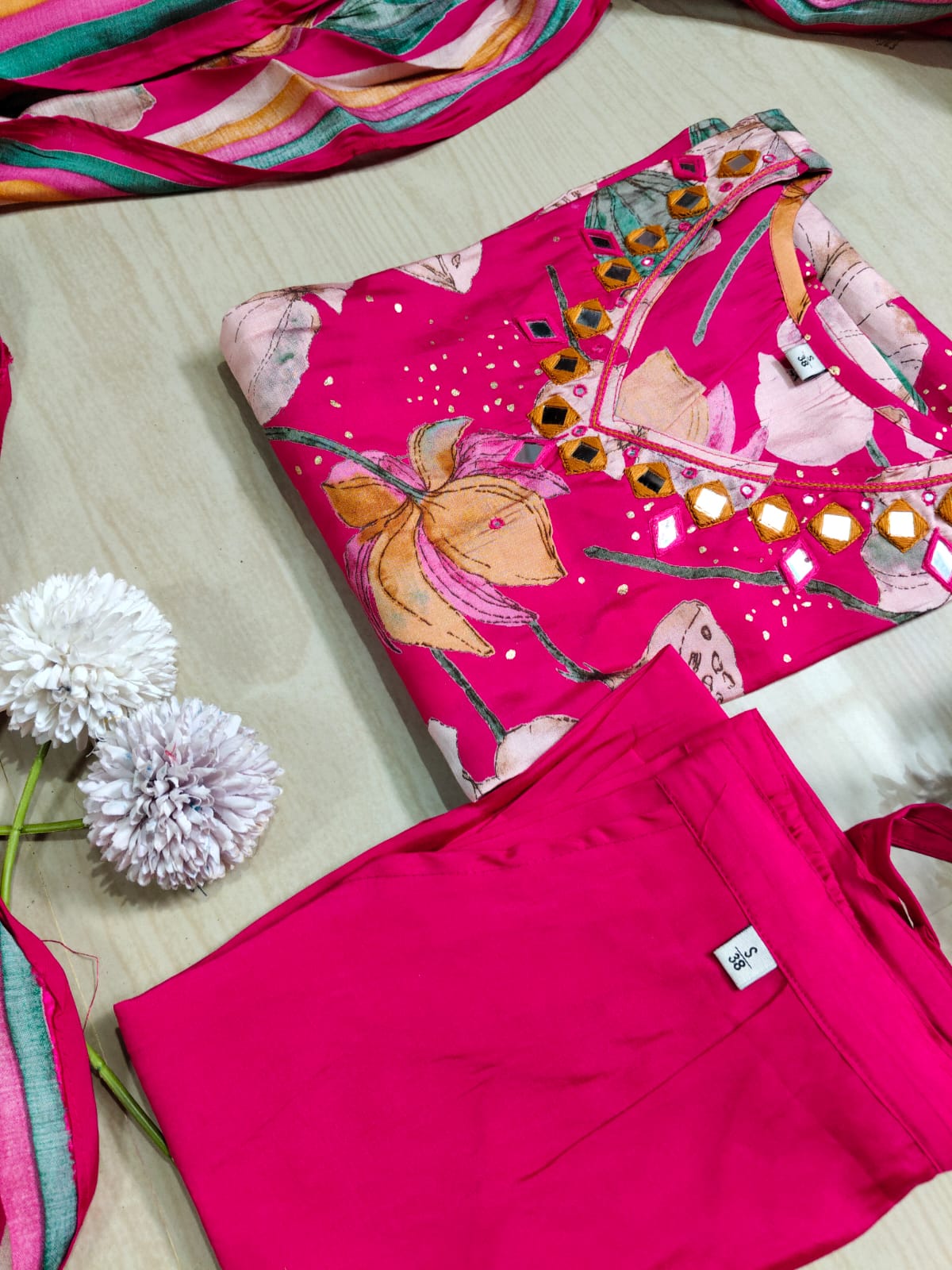 Premium Modal Chanderi Silk Kurti - CSK39