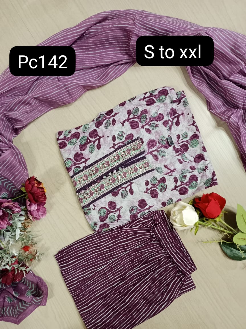 Budgeted Cotton 3 Piece Set - BC07