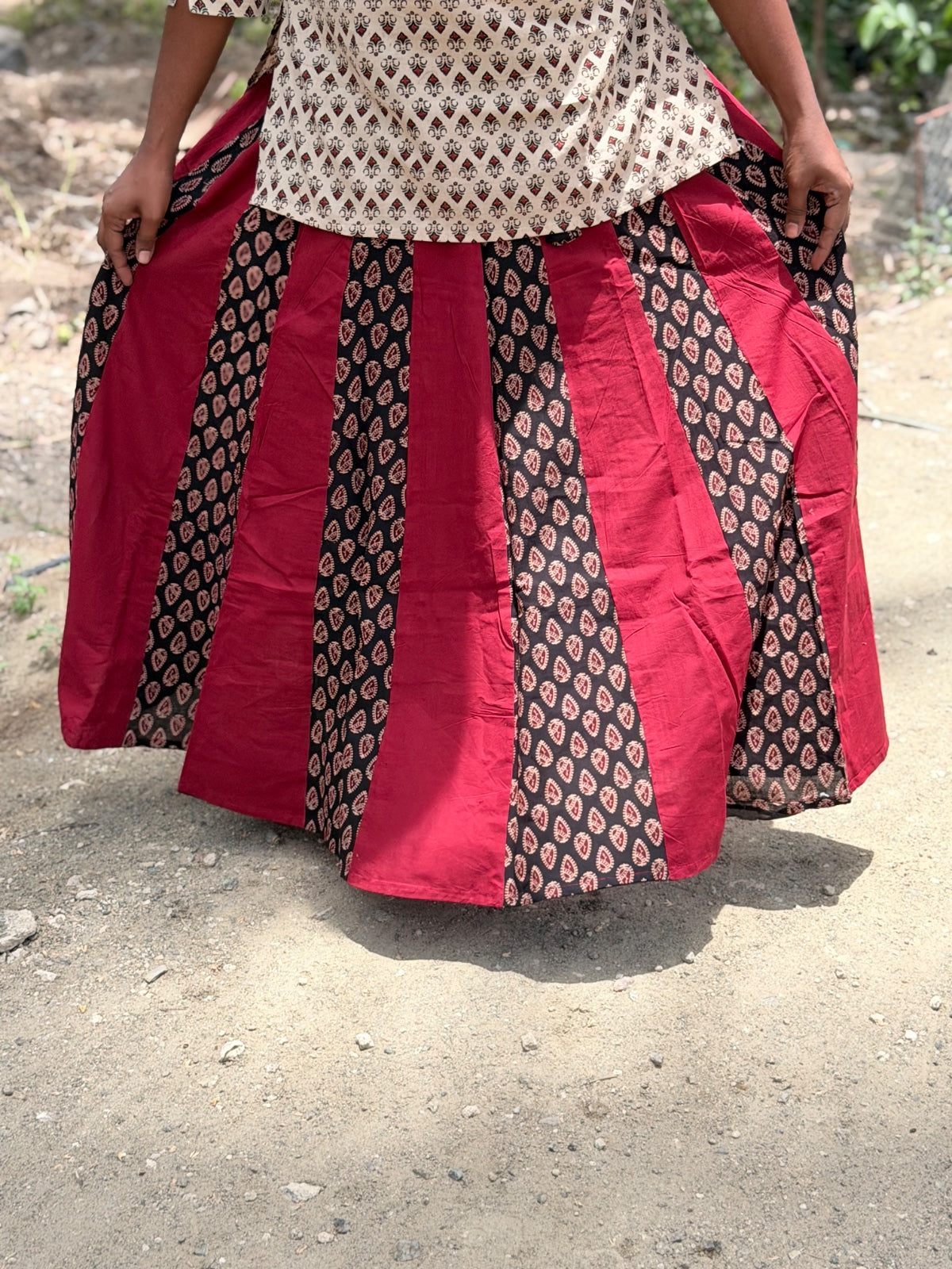 Ajrak Cotton Skirts SS14